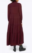 Designer-Stufenkleid burgund