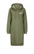 Designer-Sweatkleid mit Kapuze khaki