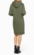 Designer-Sweatkleid mit Kapuze khaki