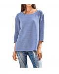 Designer-Sweatshirt blau-weiß