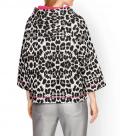 Designer-Sweatshirt grau-fuchsia-bedruckt