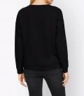 Designer-Sweatshirt mit Applikation schwarz