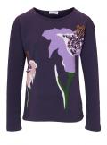 Designer-Sweatshirt mit Pailletten lila