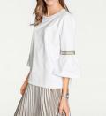 Designer-Sweatshirt weiß