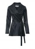 Designer-Taftblazer schwarz