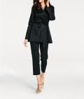 Designer-Taftblazer schwarz