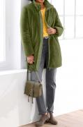 Designer-Teddy-Webpelzjacke olive