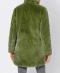 Designer-Teddy-Webpelzjacke olive