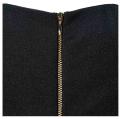 Designer-Top mit Schößchen schwarz