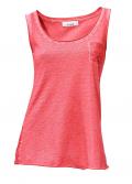Designer-Top mit Spitze koralle