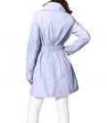 Designer-Trenchcoat hellblau