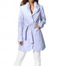 Designer-Trenchcoat hellblau