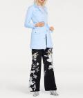 Designer-Trenchcoat hellblau