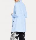Designer-Trenchcoat hellblau