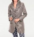 Designer-Trenchcoat taupe Gr. 40