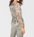 Designer-Tunika grau-ecru