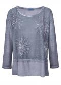 Designer-Tunika jeansblau-used