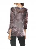 Designer-Tunikadruckbluse mauve