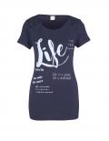 Designer-Twinset mit Spitze marine