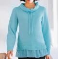 Designer-Two-in-one-Pullover aquamarine