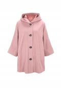Designer-Velourslederimitat-Oversized-Jacke altrose