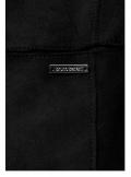 Designer-Velourslederimitatmantel schwarz