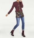 Designer-Velourslederjacke beere