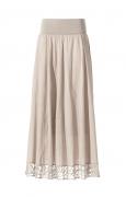 Designer-Wandlungskleid mit Spitze sand