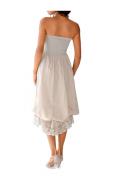 Designer-Wandlungskleid mit Spitze sand