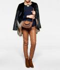 Designer-Webpeizjacke schwarz-bunt