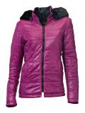 Designer-Wende-Steppjacke pink-schwarz