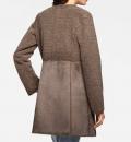 Designer-Wendemantel taupe
