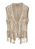 Designer-Weste sand