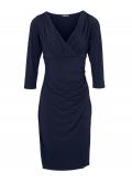 Designer-Wickelkleid marine