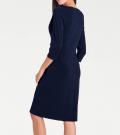 Designer-Wickelkleid marine
