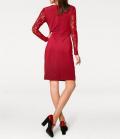 Designer-Wickelkleid rot