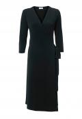 Designer-Wickelkleid schwarz