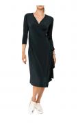 Designer-Wickelkleid schwarz