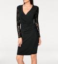 Designer-Wickelkleid schwarz