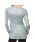 Designer-Wickelshirt silbergrau