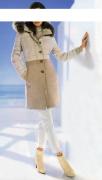 Designer-Woll-Steppmantel offwhite