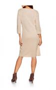 Designer-Woll-Strickkleid puder