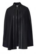 Designer-Wollcape schwarz