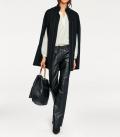 Designer-Wollcape schwarz