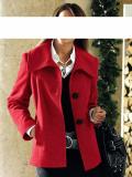 Designer-Wolljacke rot