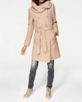 Designer-Wollmantel beige