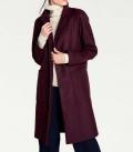 Designer-Wollmantel bordeaux