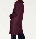 Designer-Wollmantel bordeaux