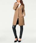 Designer-Wollmantel camel
