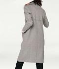 Designer-Wollmantel grau
